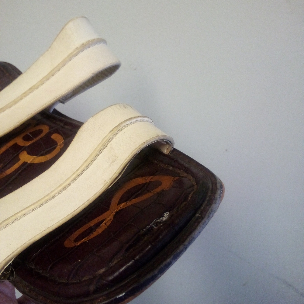 Sam Edelman Cream Slides Size 8M - Picture 7 of 15
